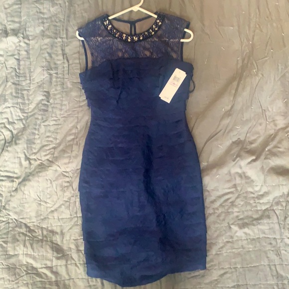NWT Navy Blue London Times Cocktail/Party Dress - Picture 2 of 8